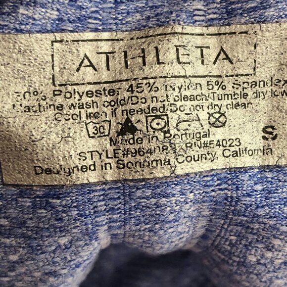 ATHLETA Fastest Track Athletic Jacket Women's size S Lavender 1/2 Zip Shirred - Picture 3 of 10